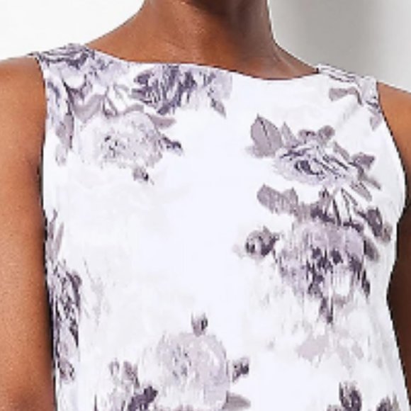 Isaac Mizrahi Always Isaac Tall Printed Shift Dress  11905 - Picture 2 of 2